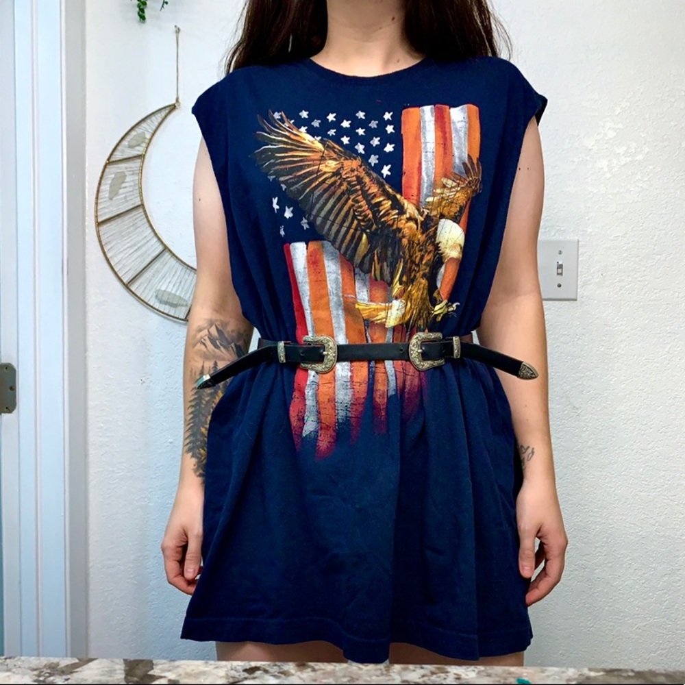 Faded Glory Bald Eagle Tank/T-Shirt Dress